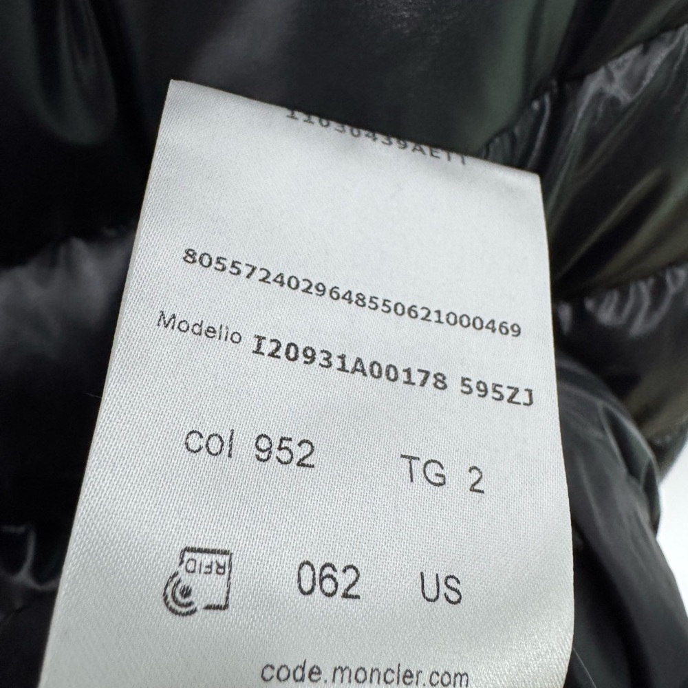 Moncler Mirabelle Down Jacket Black Women’s Size 2/M - Picture 7 of 11